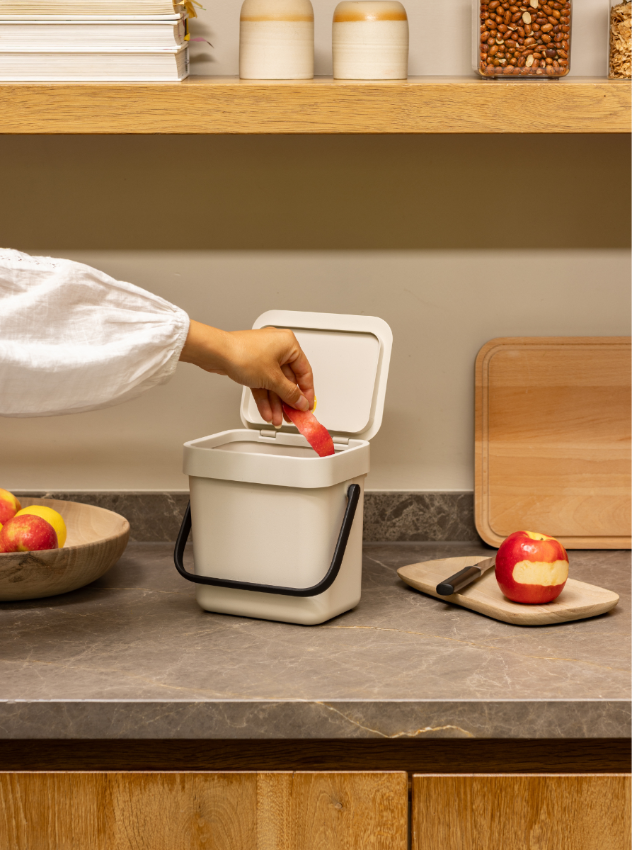 Sort & Go Abfallbeh&auml;lter 3 Liter - Soft Beige