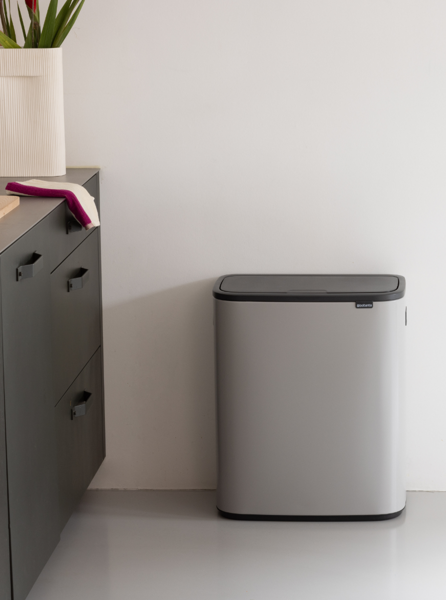 Bo Touch Trash Can 2 x 8 gallon (2x30L) - Soft Gray
