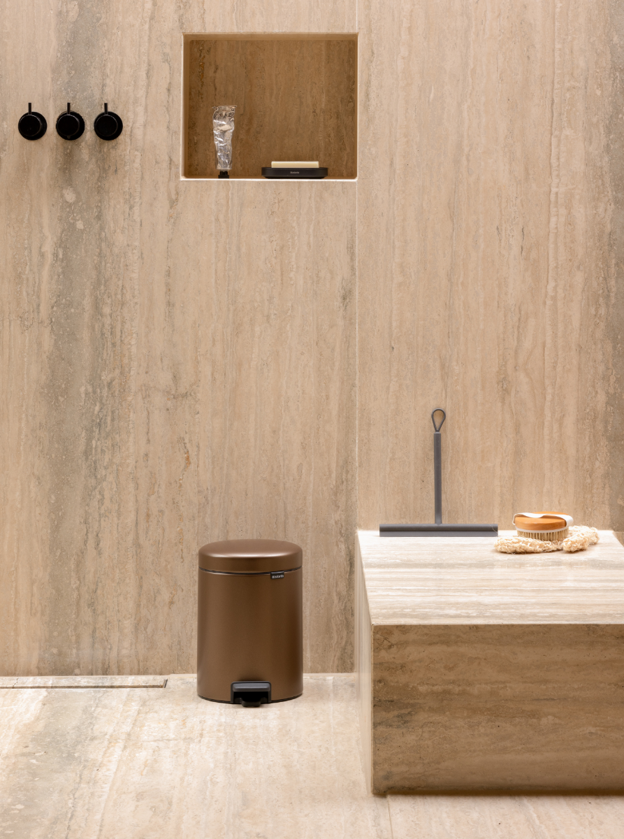 NewIcon Pedal Bin 5 litre - Warm Bronze