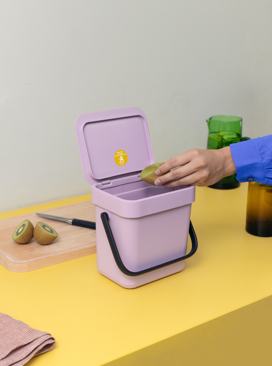 Sort & Go Waste Bin 3 litre - Lilac Pink