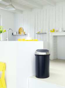 Touch Top Trash Can 16 gallon (60L) - Matte Black