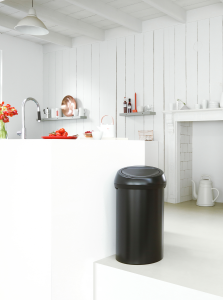 Touch Top Trash Can 16 gallon (60L) - Matte Black