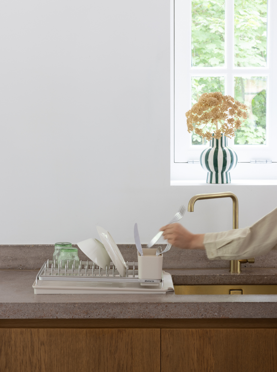 Compact Afdruiprek SinkSide - Soft Beige