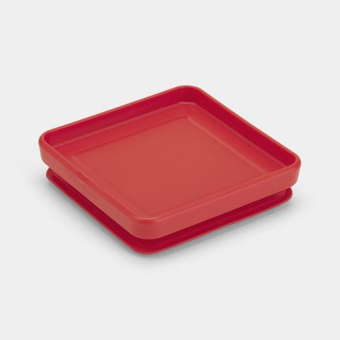 Lid Square Canister Tasty colors Red