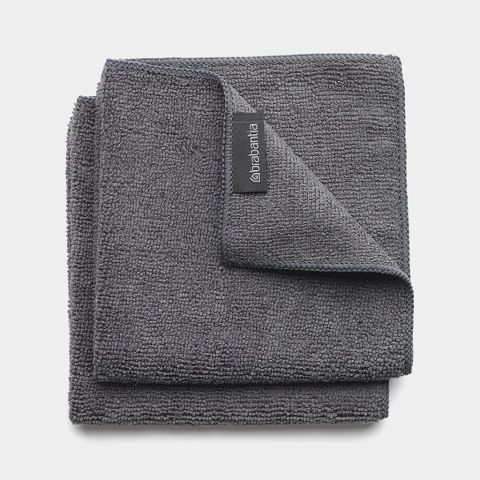 Microfiber Dish Cloths Set of 2 - Dark Gray