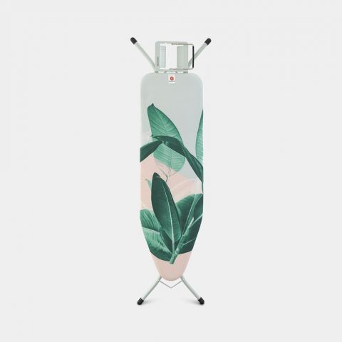 Ironing Board B 48.8 x 14.9 inches (124 x 38 cm), for Steam Iron - Tropical Leaves