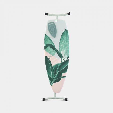Ironing Board D 135 x 45 cm, for Steam Iron & Generator - Tropical Leaves