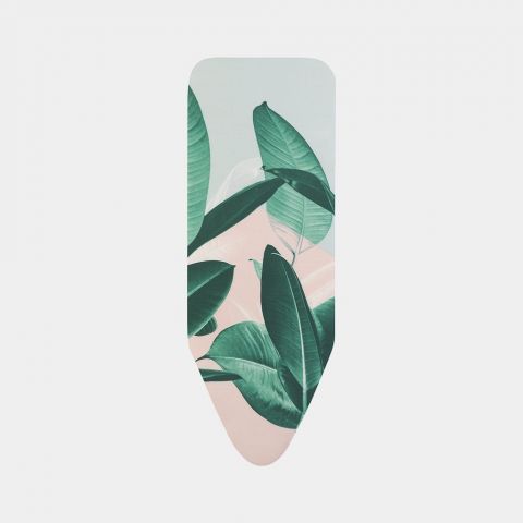 Ironing Board Cover C 49 x 18 in (124 x 45 cm), Complete Set - Tropical Leaves