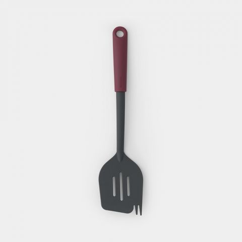 Spatula plus Fork TASTY+ - Aubergine Red