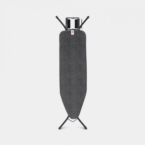Bügelbrett B 124 x 38 cm, für Dampfbügeleisen - Denim Black 