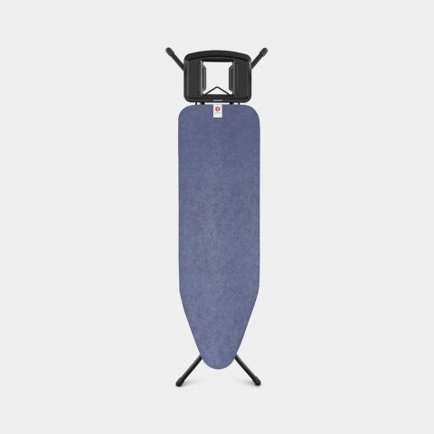 Bügelbrett B 124 x 38 cm, für Dampfbügeleisen - Denim Blue