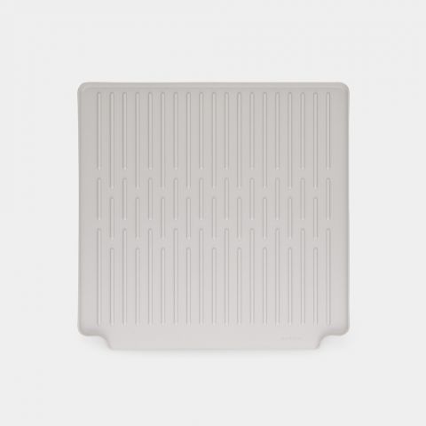 Tray Foldable Dish Drying Rack, Large Light Gray