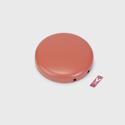 Lid NewIcon Step on Trash Can 0.8 gallon (3L)- Terracotta Pink