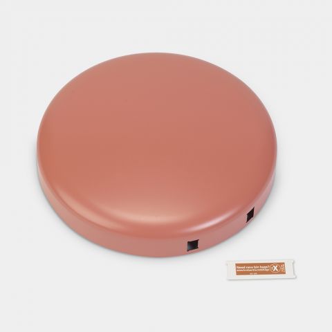 Lid NewIcon Step on Trash Can 3.2 gallon (12L) - Terracotta Pink