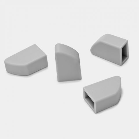 Foot Caps for Foldable Dish Drying Rack Set of 4 - Mid Gray