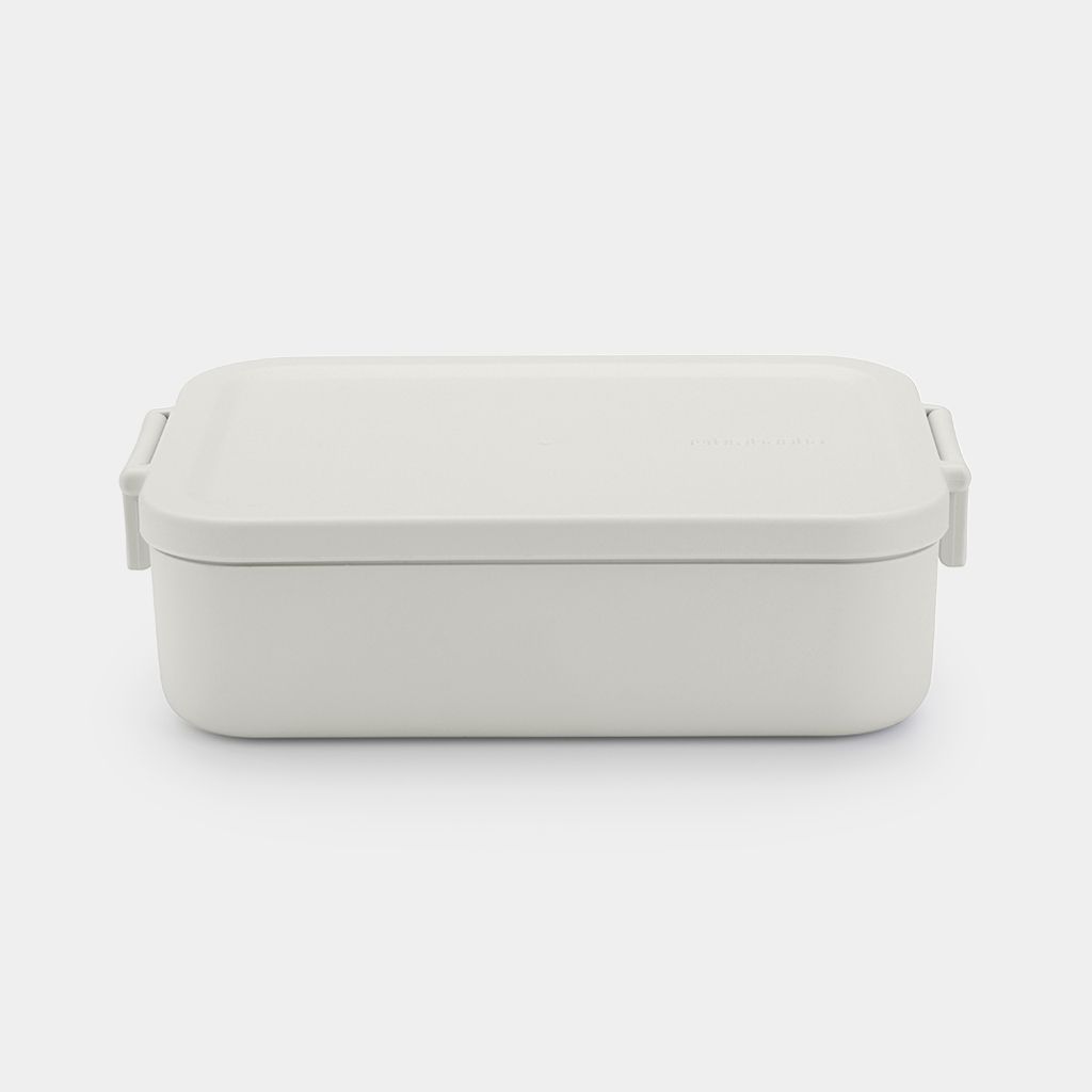 Make & Take Lunch Box Medium, Plastic - Light Gray