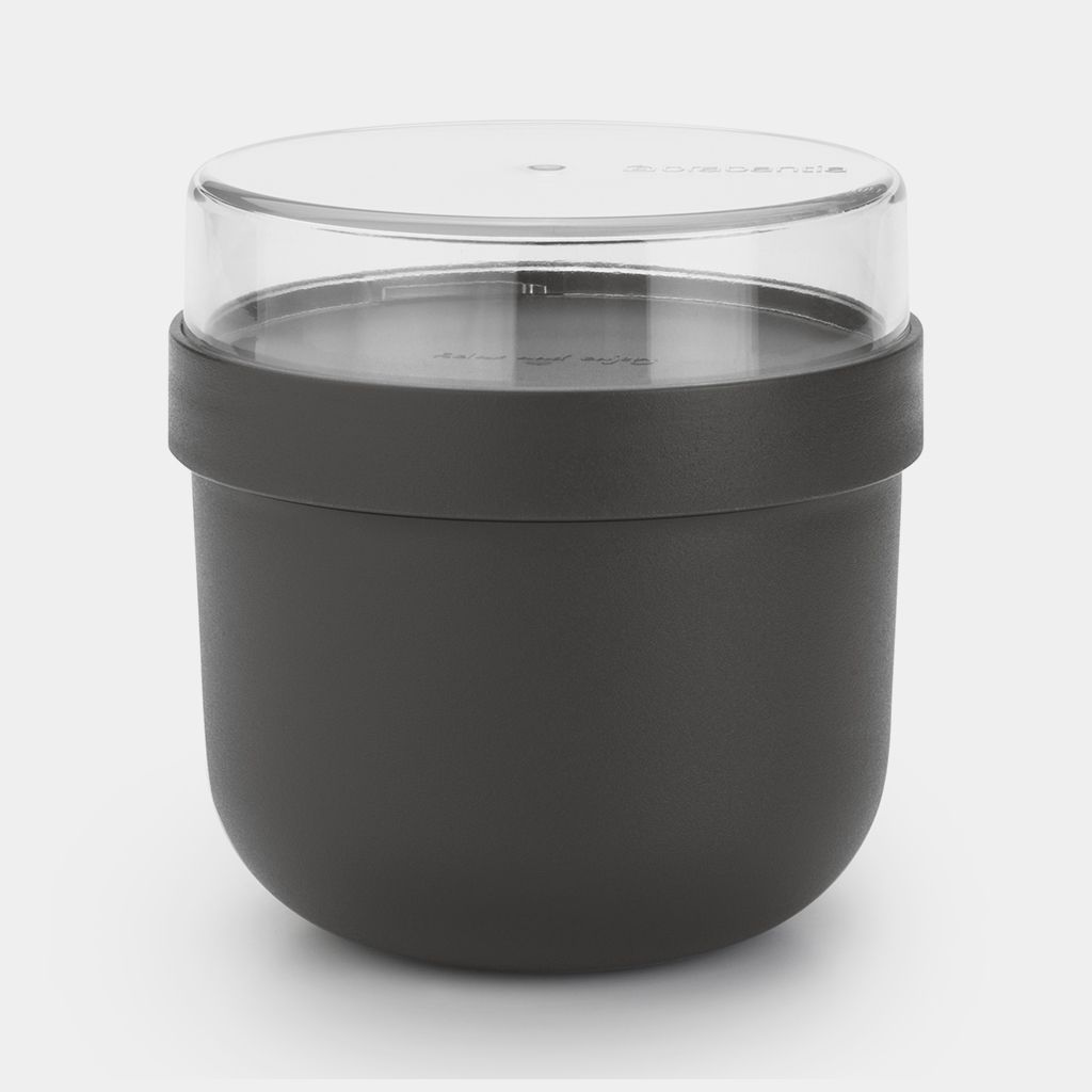 Make & Take Breakfast Bowl 16.9 oz (0.5L), Plastic - Dark Gray