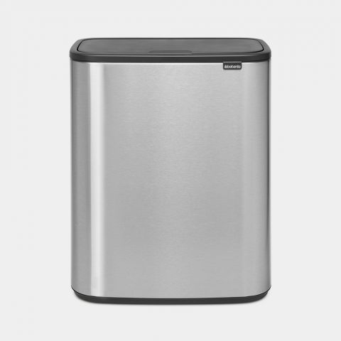 Bo Touch Trash Can 16 gallon (60L) - Matte Steel Fingerprint Proof