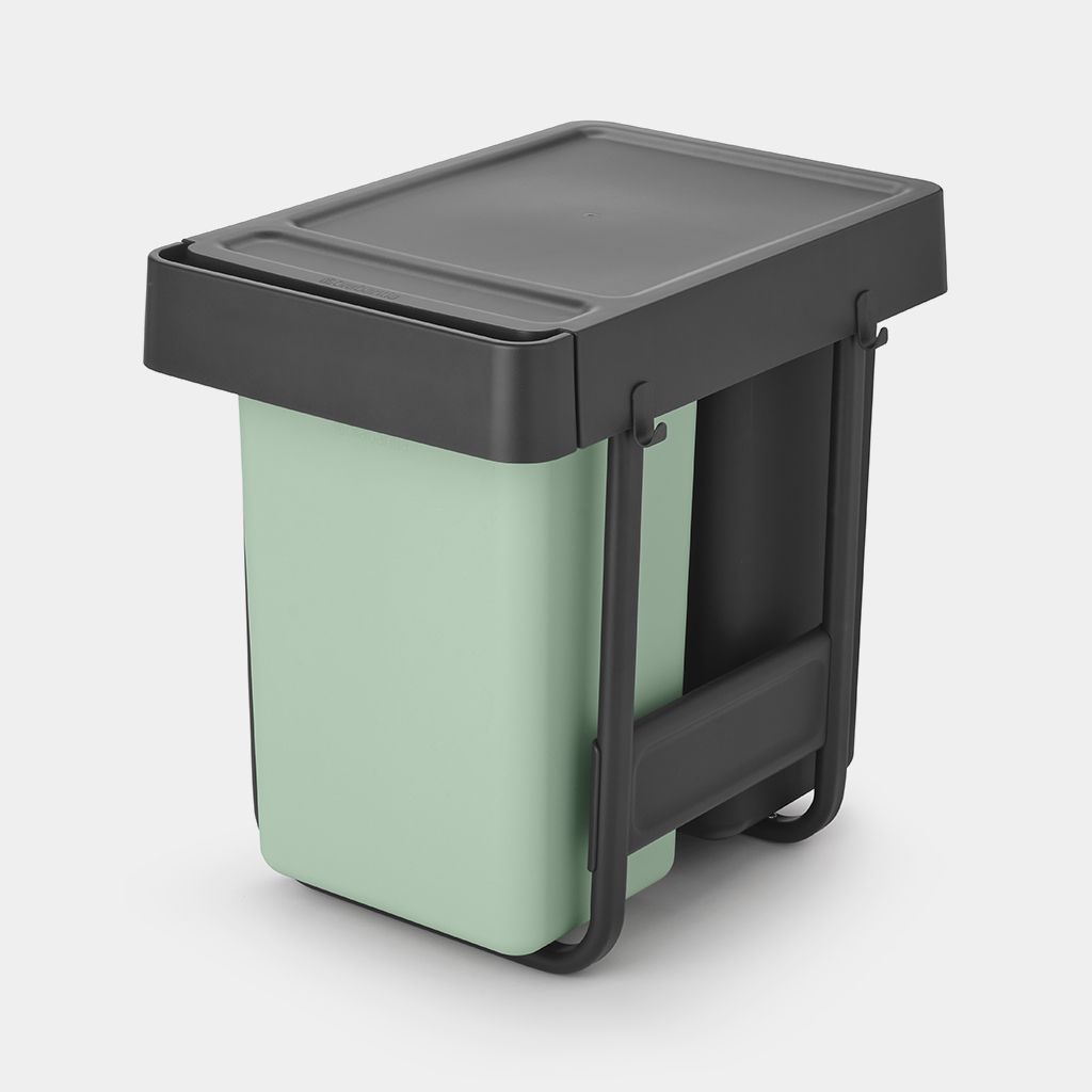 Sort&Go Built-in Trash Can 2 x 4 gallon (2x15L) - Dark Gray