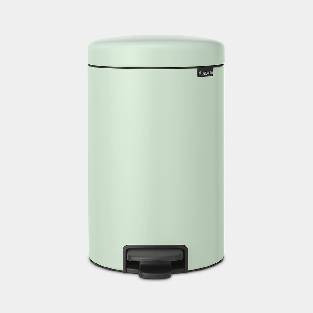 NewIcon Step on Trash Can 3.2 gallon (12 liter) - Jade Green
