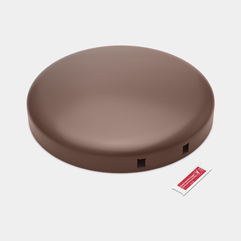 Lid NewIcon Step on Trash Can 5.3 gallon (20L) - Satin Taupe