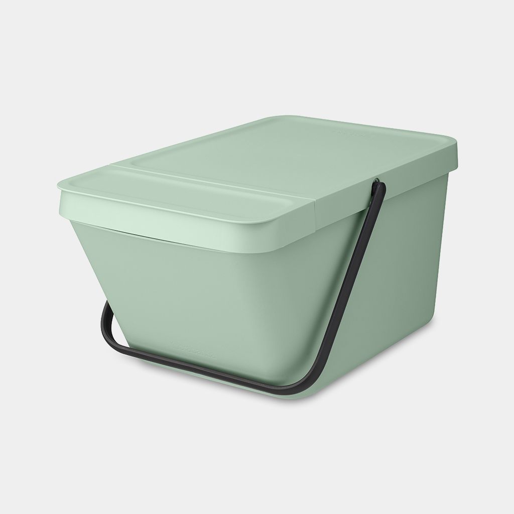 Sort & Go Stackable Waste Trash Can 5.3 gallon (20L) - Jade Green