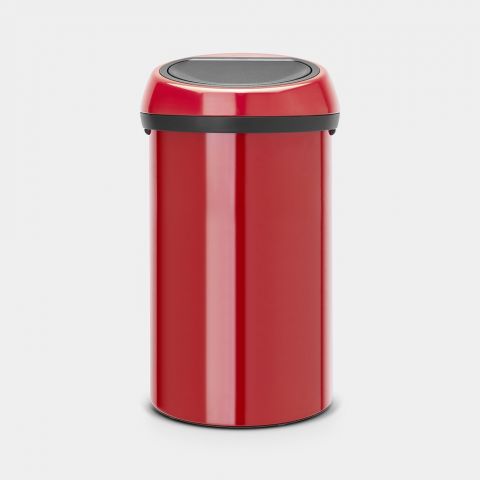 Touch Top Trash Can 16 gallon (60L) - Passion Red