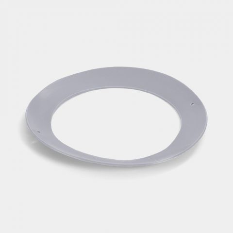 Silicone Rim for Stackable Glass Jar Gray