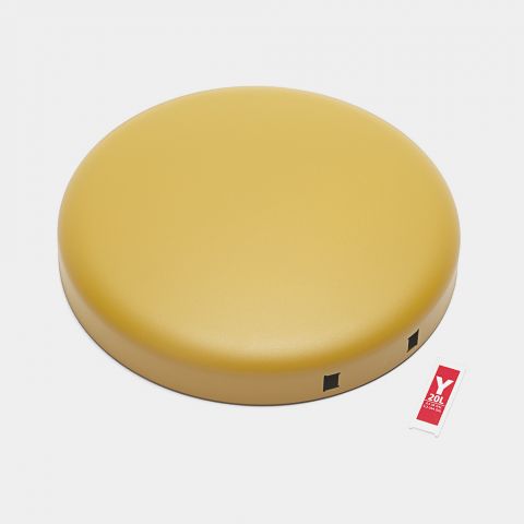Lid NewIcon Step on Trash Can 5.3 gallon (20L) - Mineral Mustard Yellow