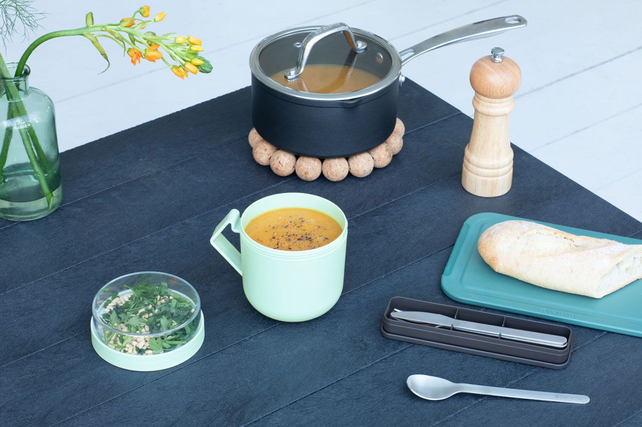 Make & Take Tasse à soupe 0.6L, Plastique - Jade Green