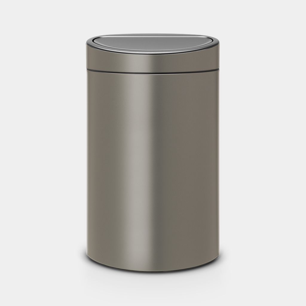 Touch Bin New Recycle, 23/10 litres, seau intérieur plastique Platinum