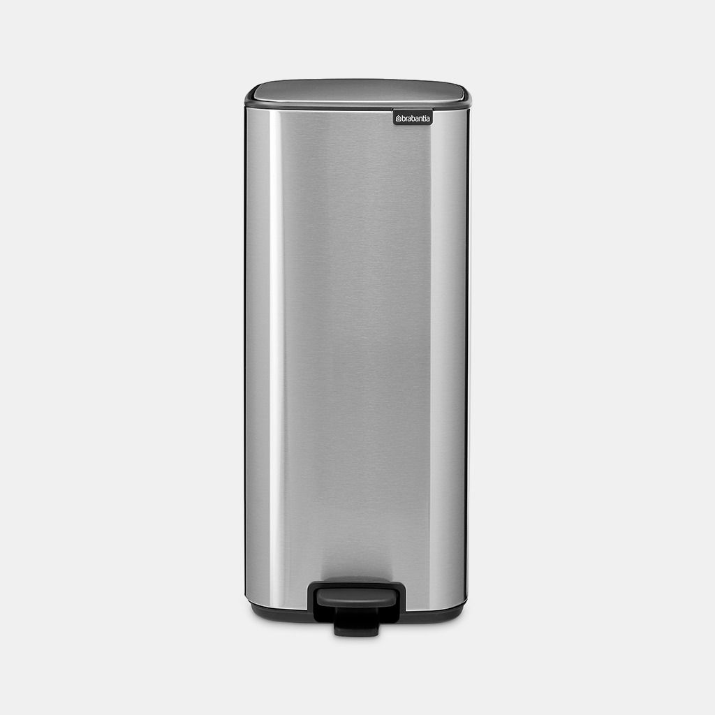 Bo Pedal Bin 30 litre - Matt Steel Fingerprint Proof