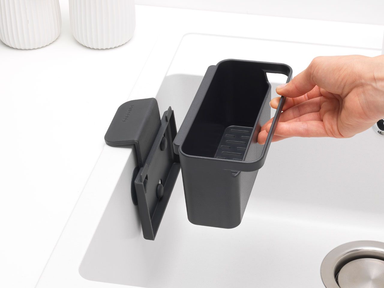 Brabantia SinkSide organizator za sudoper tamnosivi