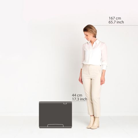 Bo Pedal Bin 36 litre - Platinum