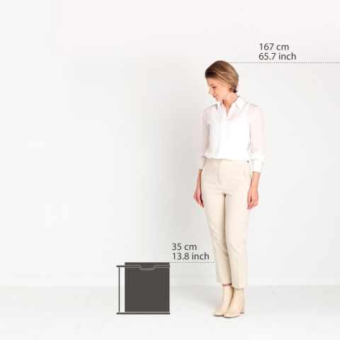 Built-in Bin 15 litres - White