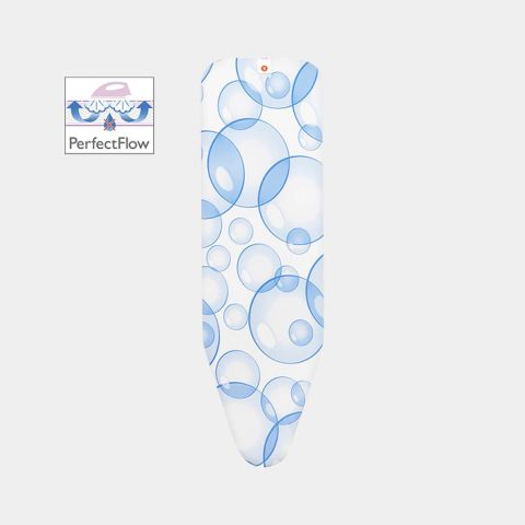 Bügelbrettbezug B 124 x 38 cm, komplettes Set - Bubbles, Fairtrade-Baumwolle