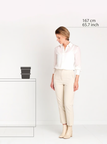 Sort & Go Waste Bin 6 litre - Grey