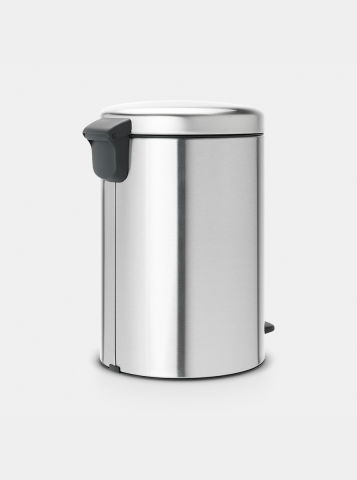 NewIcon Pedaalemmer 20 liter - Matt Steel Fingerprint Proof