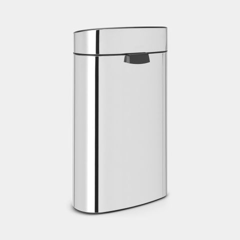 Touch Bin New 40 litres - Brilliant Steel