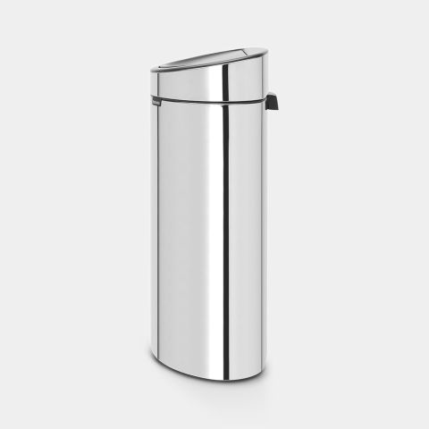 Touch Bin New 40 litres - Brilliant Steel