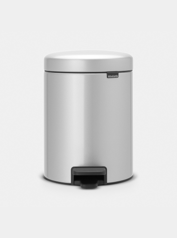 NewIcon Pedal Bin 5 litre - Metallic Grey
