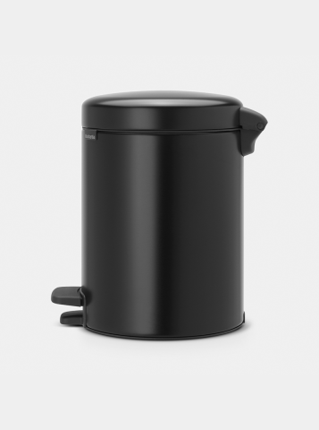 Poubelle à pédale newIcon 5 litres - Matt Black
