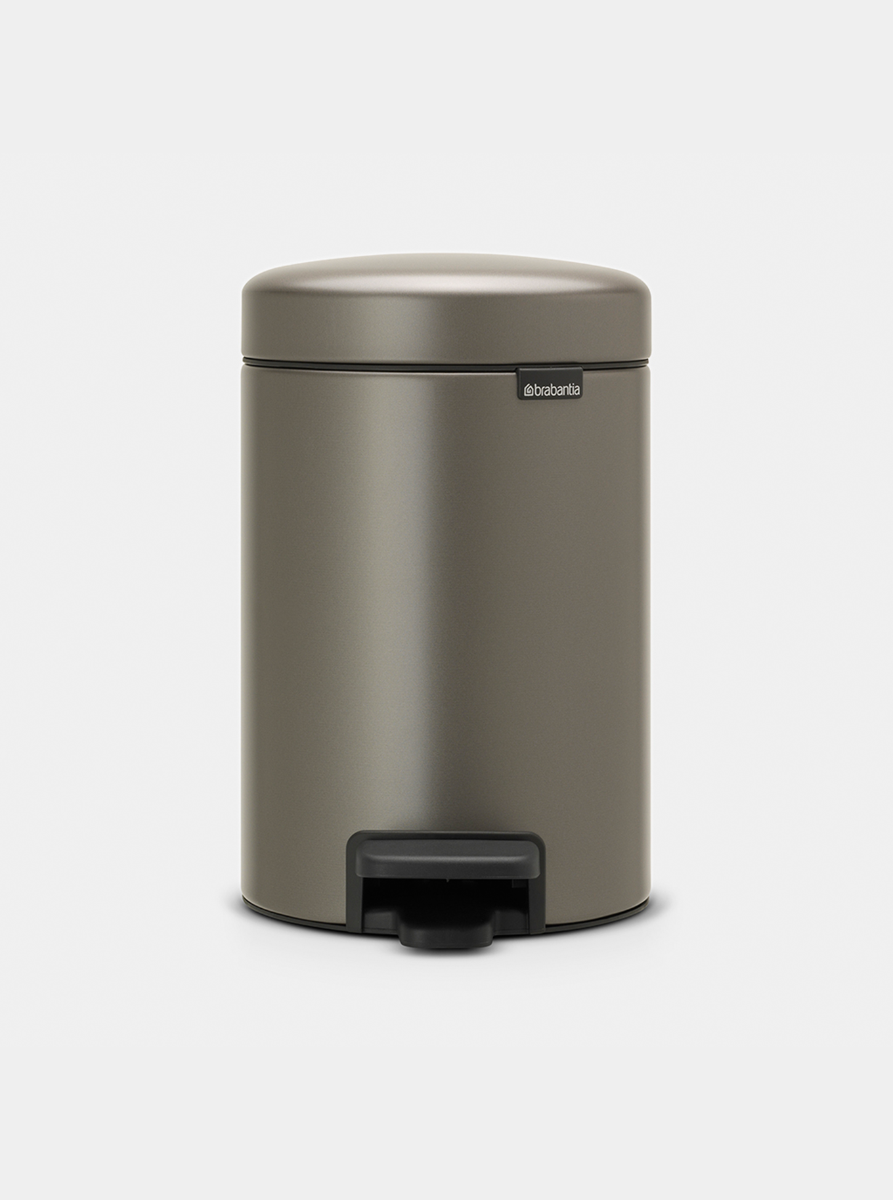 NewIcon Pedal Bin 3 litre - Platinum