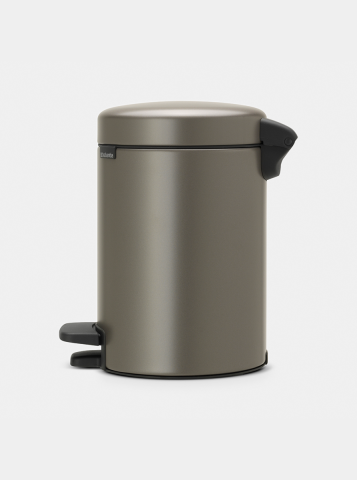 NewIcon Pedal Bin 3 litre - Platinum