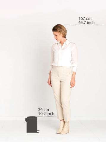 Poubelle à pédale newIcon 3 litres - Matt Black