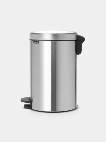 NewIcon Pedal Bin 12 litre - Matt Steel
