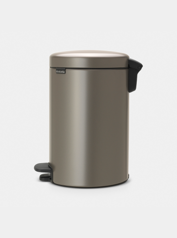 Poubelle à pédale newIcon 12 litre - Platinum