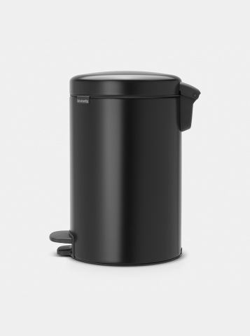 Poubelle à pédale newIcon 12 litres - Matt Black