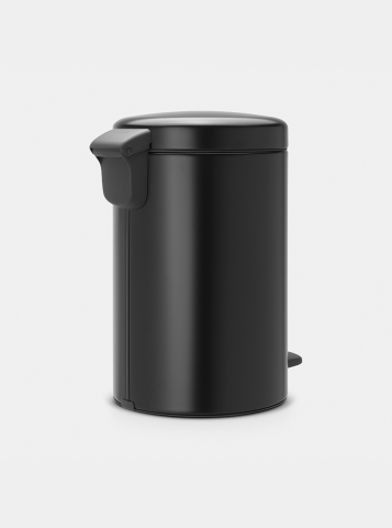 Poubelle à pédale newIcon 12 litres - Matt Black