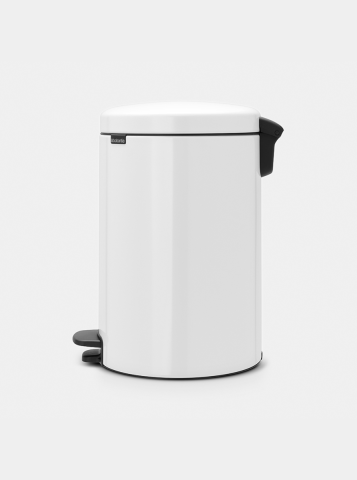 Cubo pedal newIcon 20 litros, cubo interior de meta - White